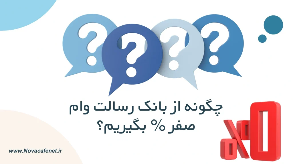 آموزش تصویری ترفندهای وام رسالت چگونه از بانک رسالت وام صفر درصد بگیریم