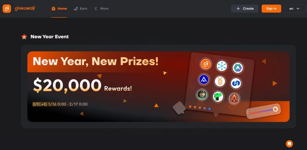 5 سایت قرعه کشی اینستاگرام giveway.com